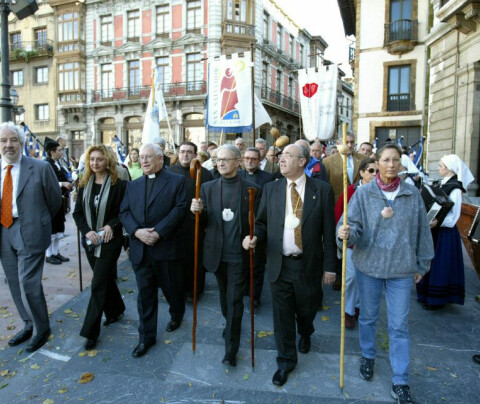 Celebración en el Camino de Santiago